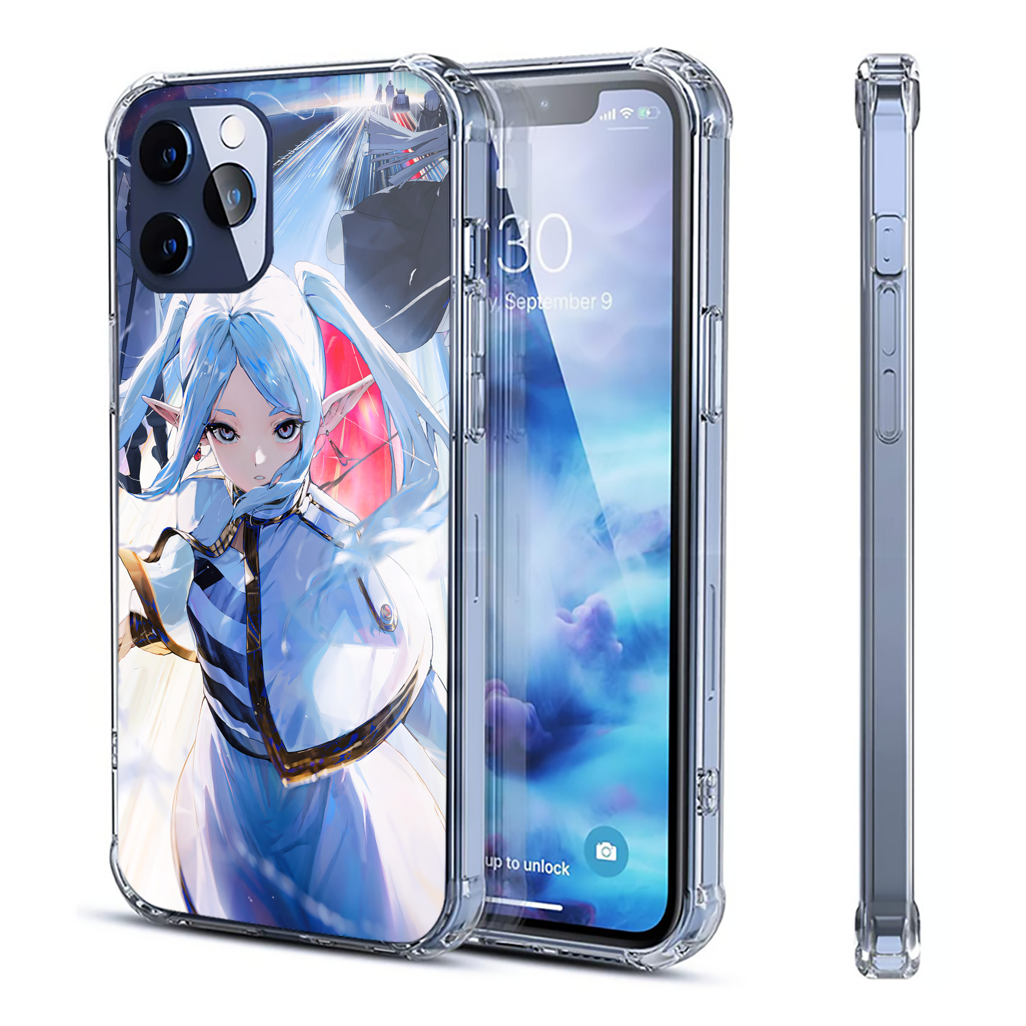 （画像用） 葬送のフリーレン Frieren 【iPhone 12シリーズ対応】透明スマホケース（クリアソフトケース）